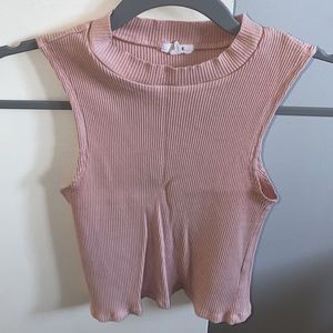 mauve crop top by ardene